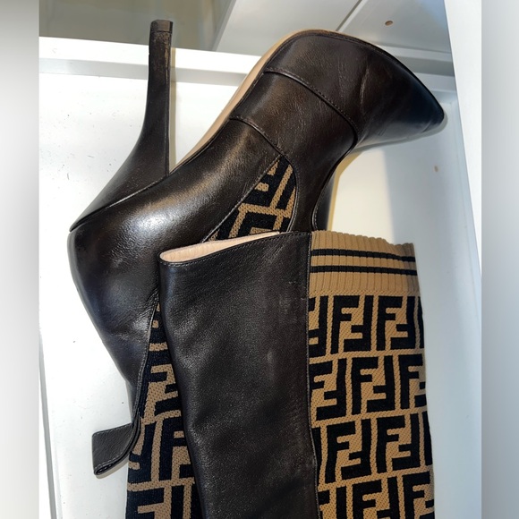 Fendi Zucca Over the knee boot size 39 - Picture 4 of 5